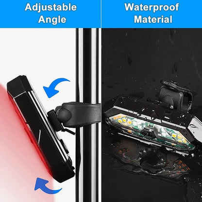 Auto-Sensing Bicycle Light Waterproof Bike Taillight LED USB Rechargable Safety Back Light Riding Warning Saddle Bike Rear Light Waterproof Bike Headlight Taillight LED Light Modes Bike Lights For Night Riding