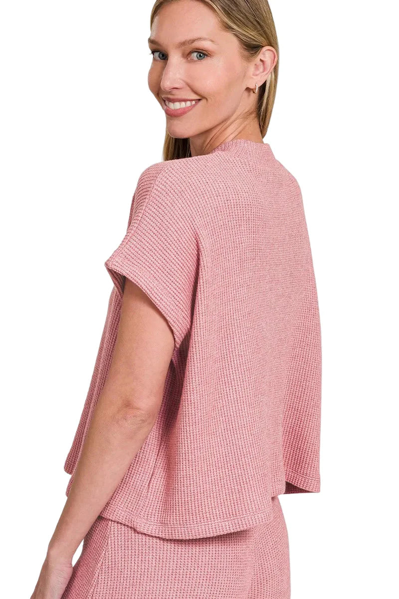 Sweater Boxy Top & Long Pants Set