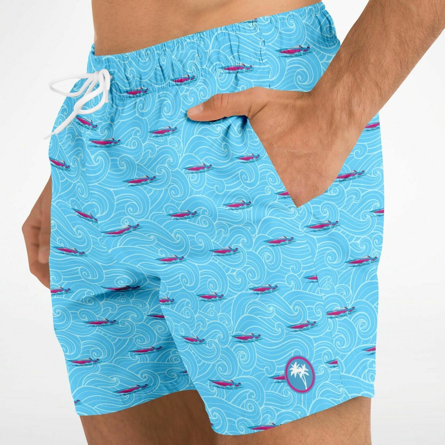 Rad Palm Fast Boats Swim Trunks