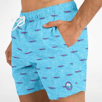Rad Palm Fast Boats Swim Trunks