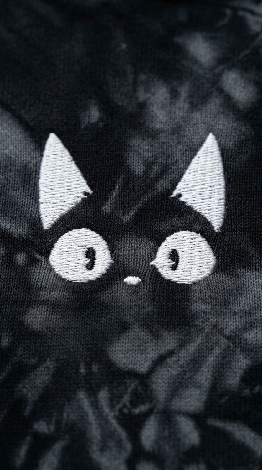 Amazed Cat Tie-Dye Hoodie