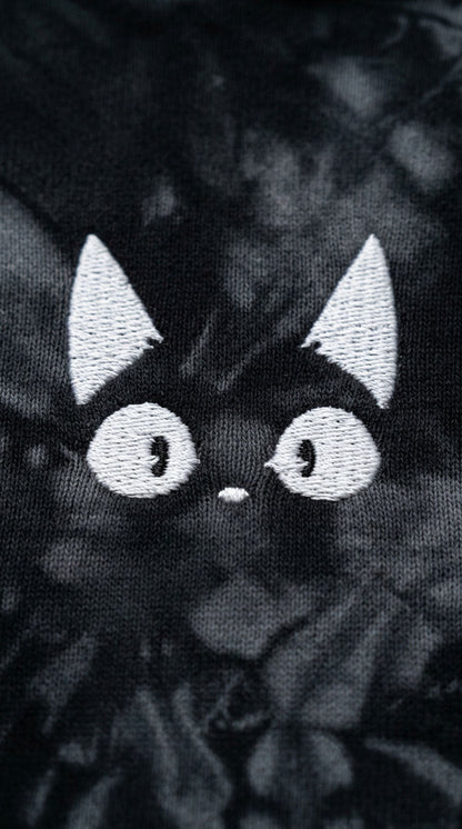 Amazed Cat Tie-Dye Hoodie