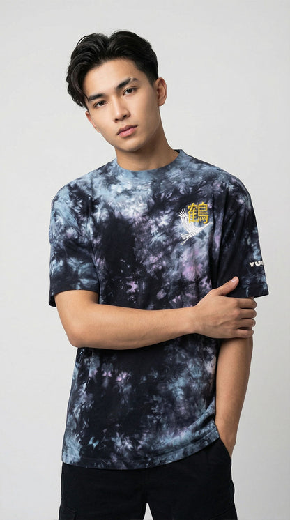 Tancho-zuru Tie-Dye T-shirt