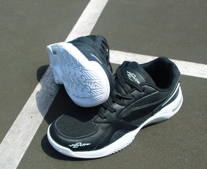 Fear0 NJ Men's High Arch Firm Support All-In-One Black Walking Shoes