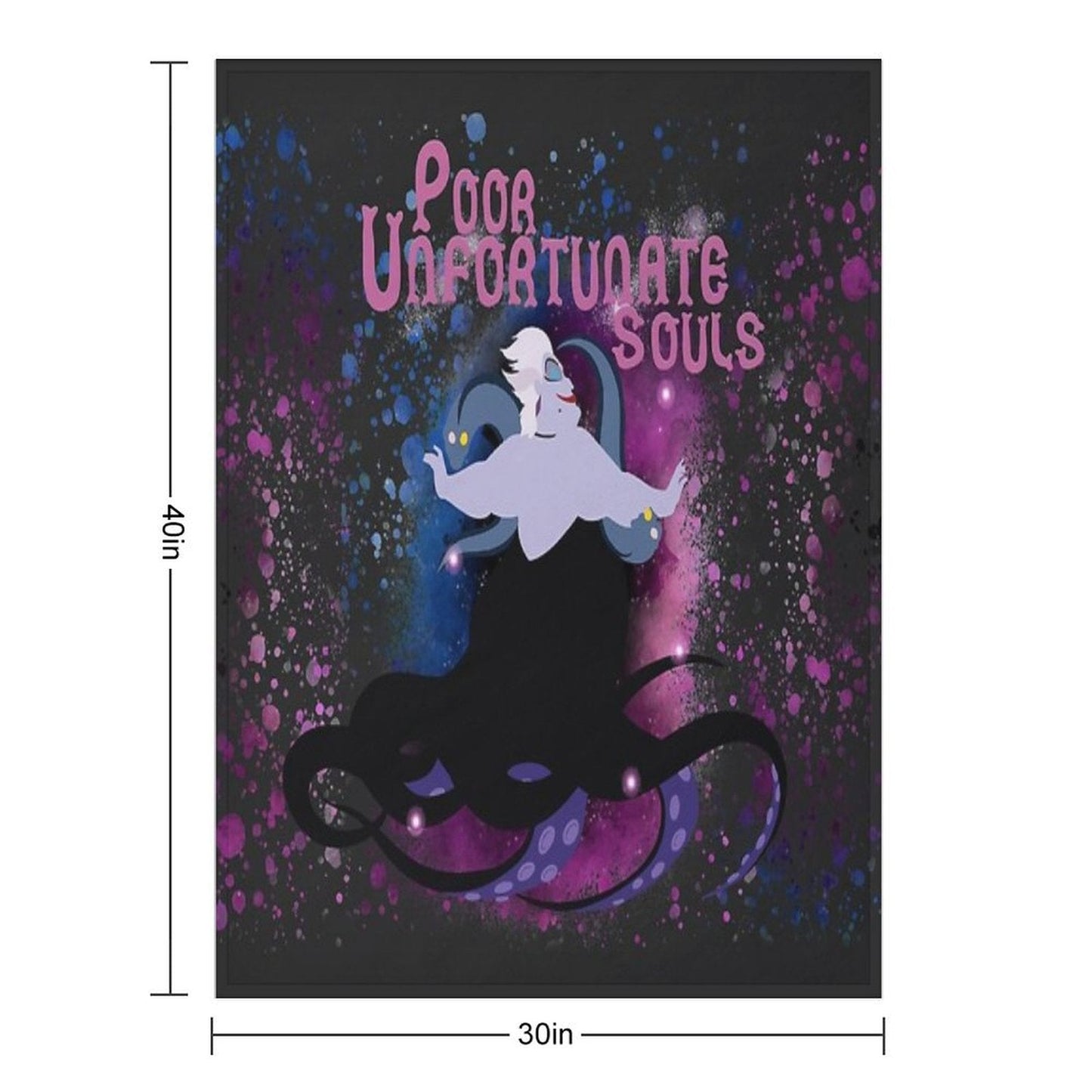 Ursula - Poor Unfortunate Souls Throw Blanket