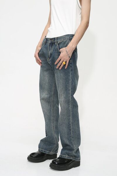 Mid Rise Jeans with Pockets #4 - Sybaritic Boutique