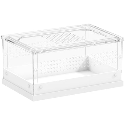 PawHut Transparent Acrylic Reptile Terrarium