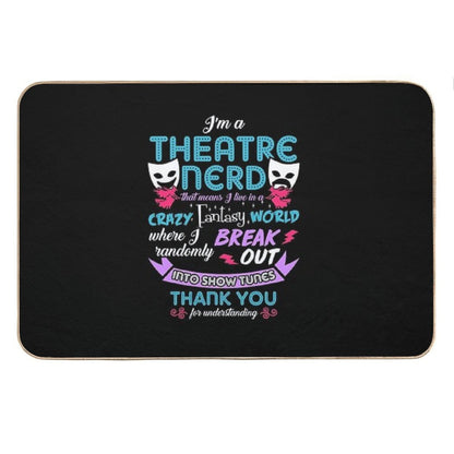 Theatre Nerd Funny Definition Bath Mat