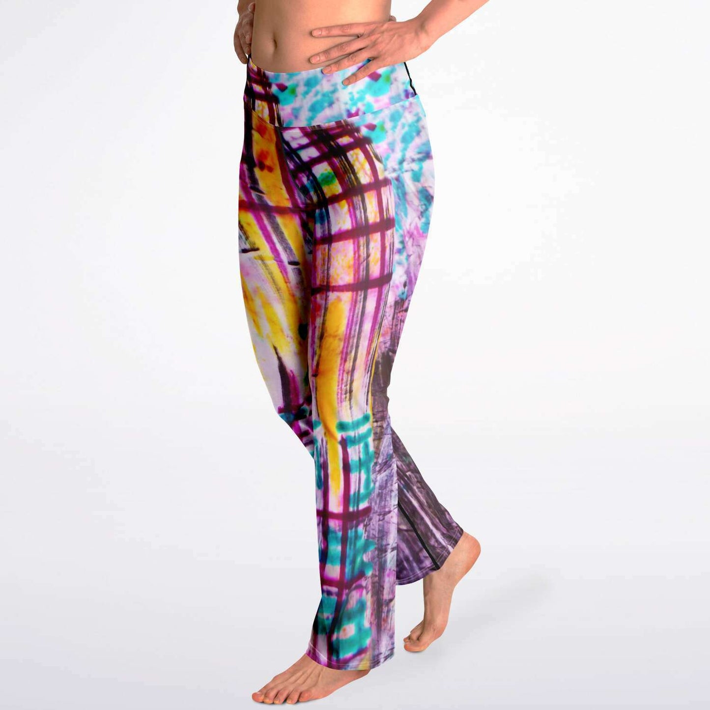 Basquiat High Waist Flare