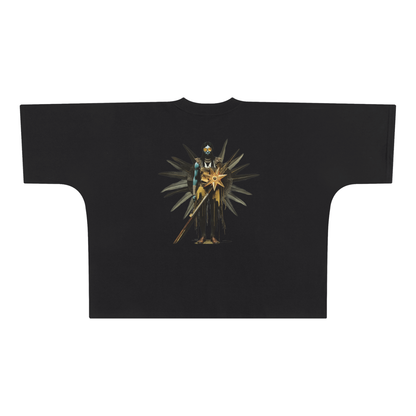 Amaru Khan Stars Oversize One-piece Pattern Cut Boxy Tee