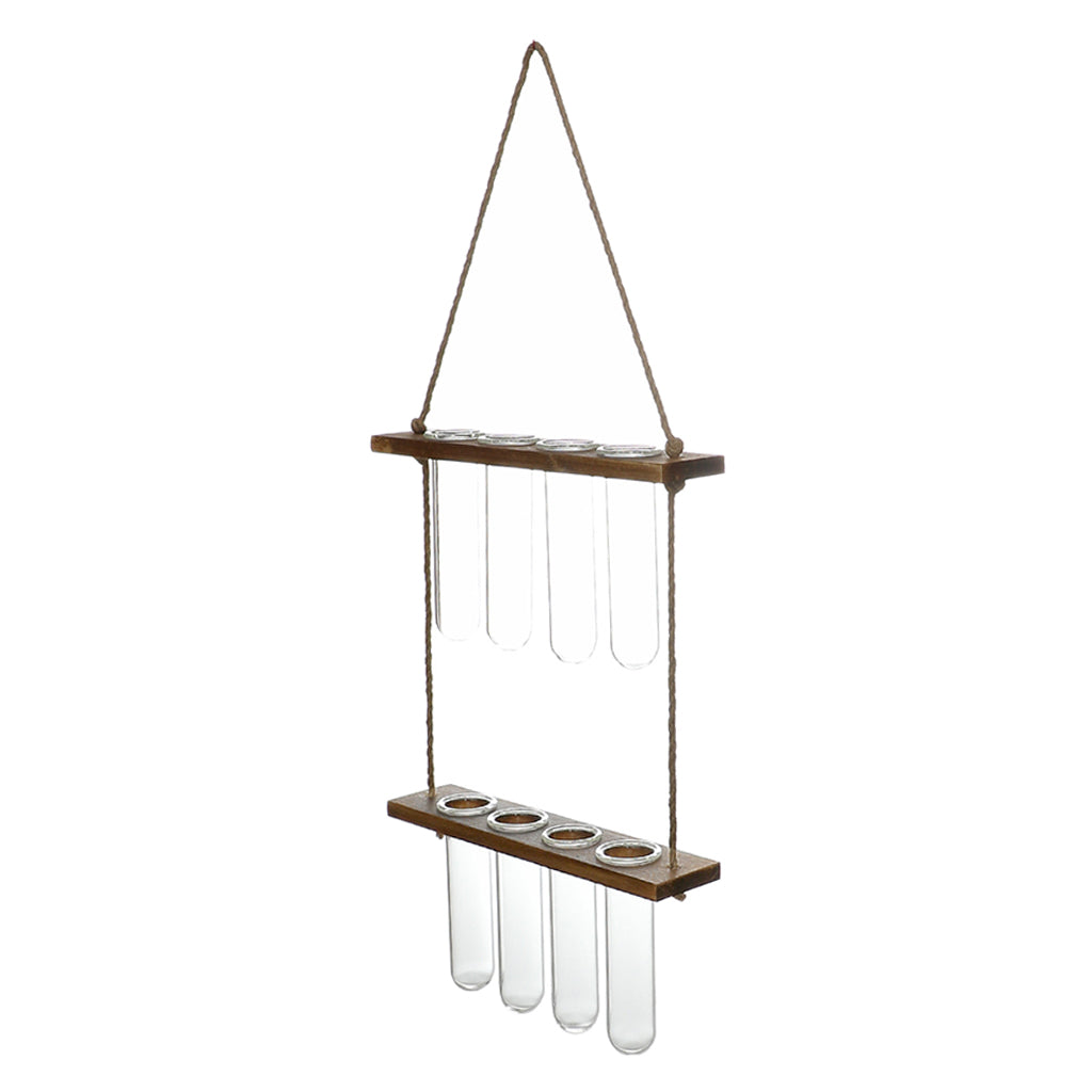 Wall-Hanging Test Tube Plant Propagation Station