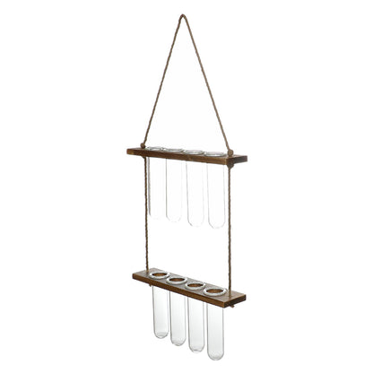 Wall-Hanging Test Tube Plant Propagation Station