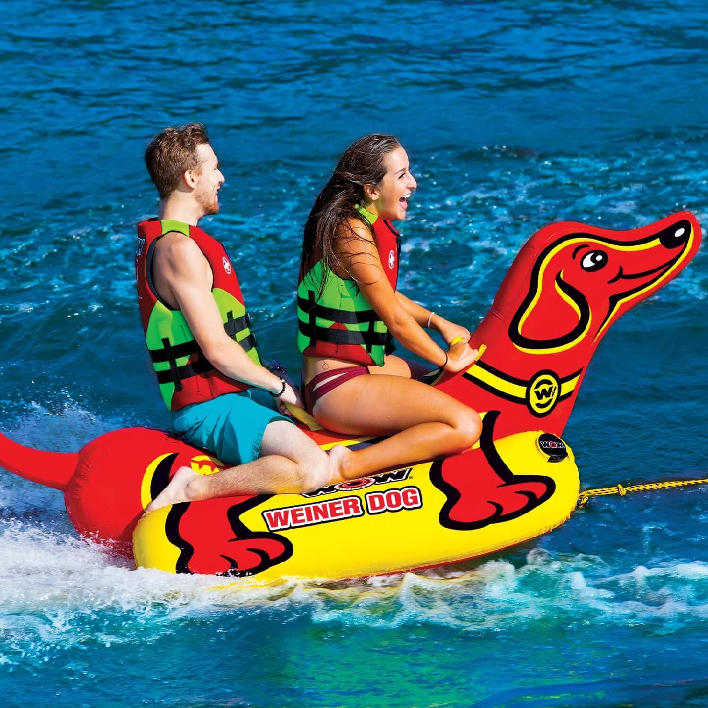 WOW Sports Weiner Dog 2 Towable (19-1000)