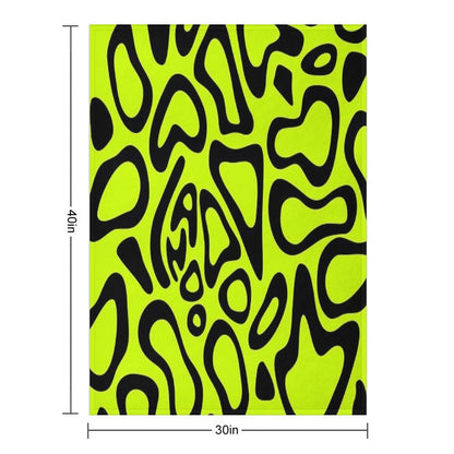 Lando Norris 2024 Helmet Pattern Black Throw Blanket