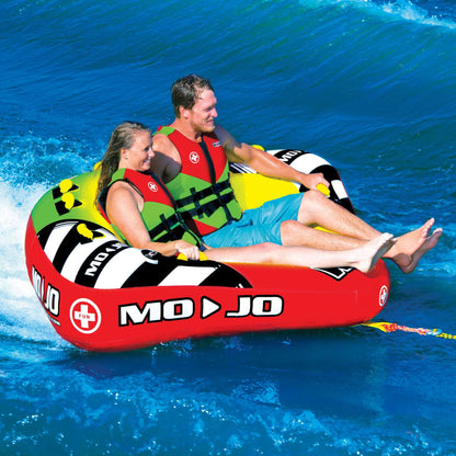 WOW Sports Mojo 1- 3 Person Towable Water Tube For Pool and Lake (16-1070)