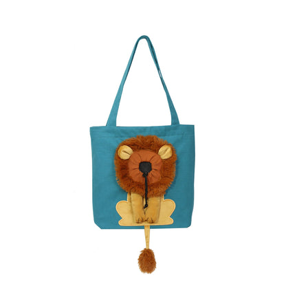 Lion Design Soft Pet Carrier Handbag