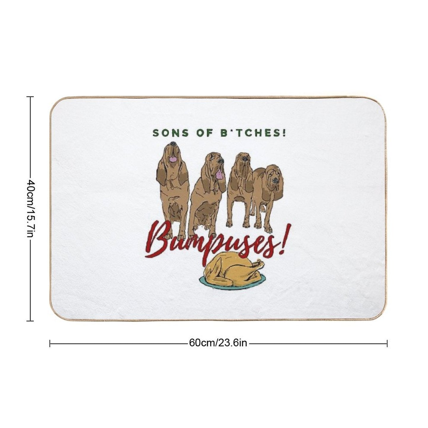 Christmas Story Bumpuses Bloodhounds Bath Mat