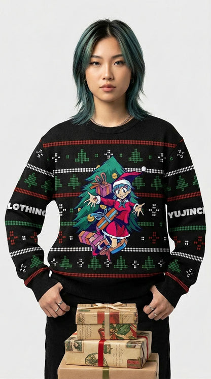 Merry Christmas Girl Ugly Sweatshirt