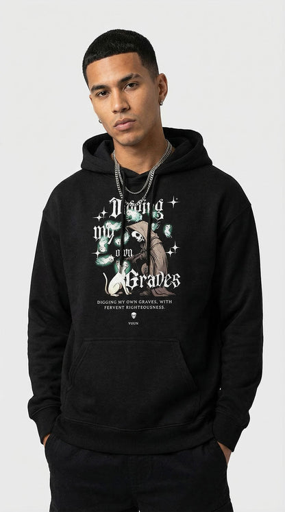 Digging My Own Graves Cat Hoodie