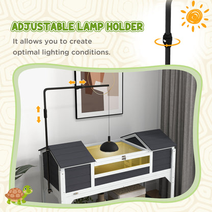 Elevated Wooden Tortoise House and/or Temporary Outdoor Lounge (with Lamp Stand)