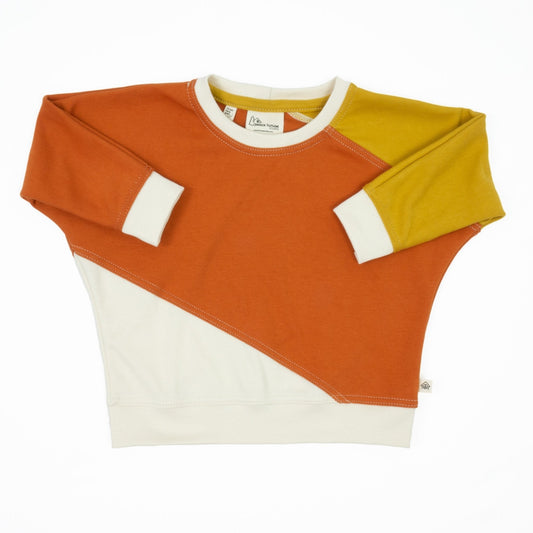 Baby Diagonal Colorblock Sweatshirt
