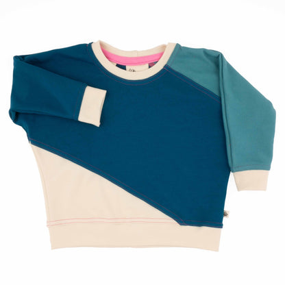 Baby Diagonal Colorblock Sweatshirt