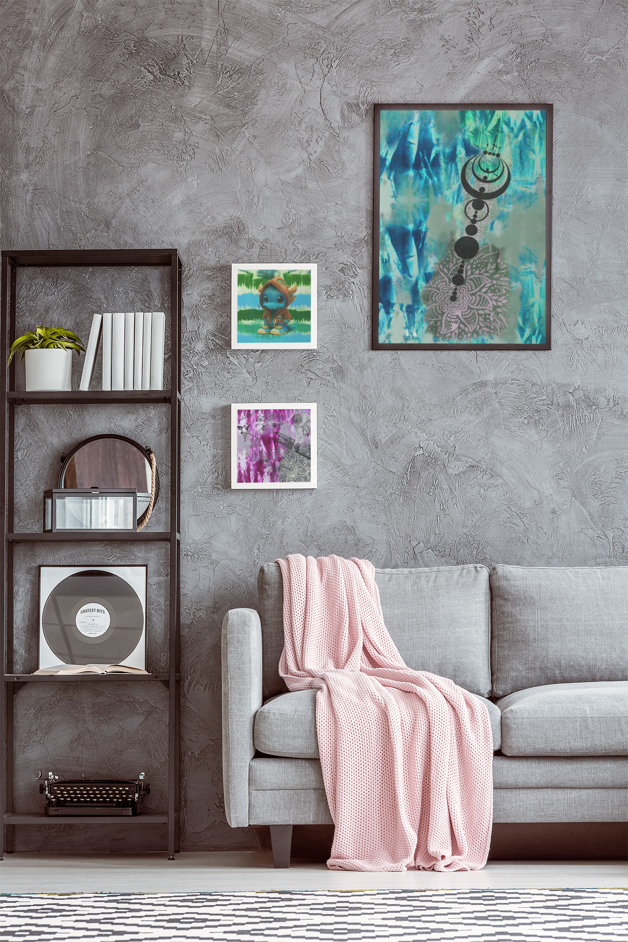 Nazca Lines & Crop Circles Watercolor Matte Posters