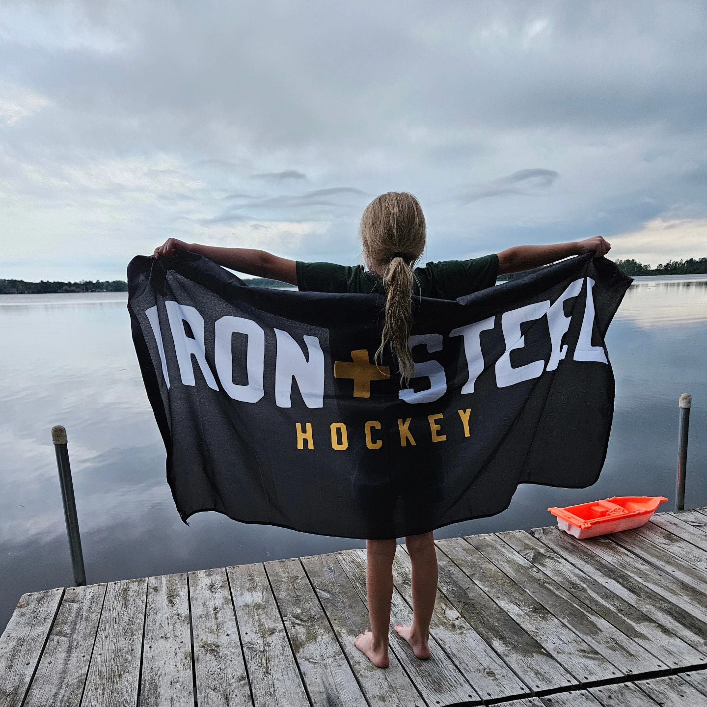 Iron+Steel Hockey Flag