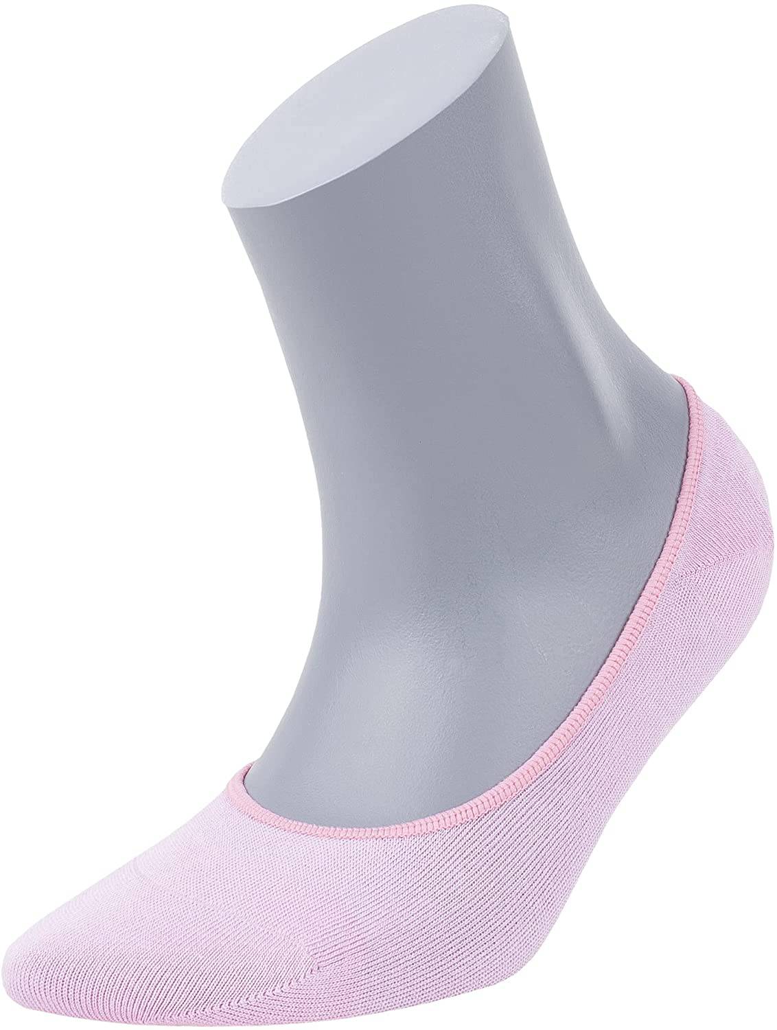 Women's Bamboo No Show Invisible Socks 6-Pack - 612