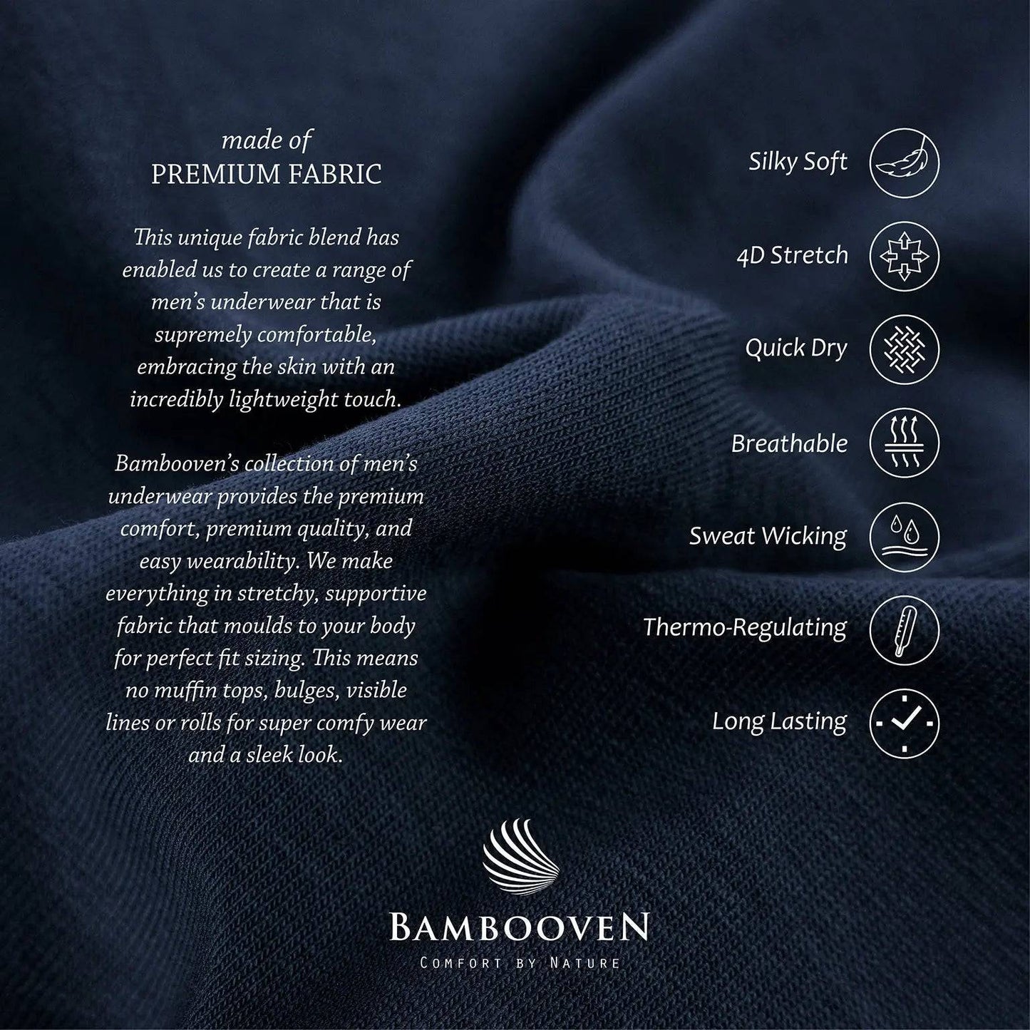 Men's Bamboo V-Neck Undershirt (3 Pack)