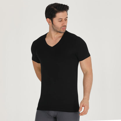 Men's Bamboo V-Neck Undershirt (3 Pack)