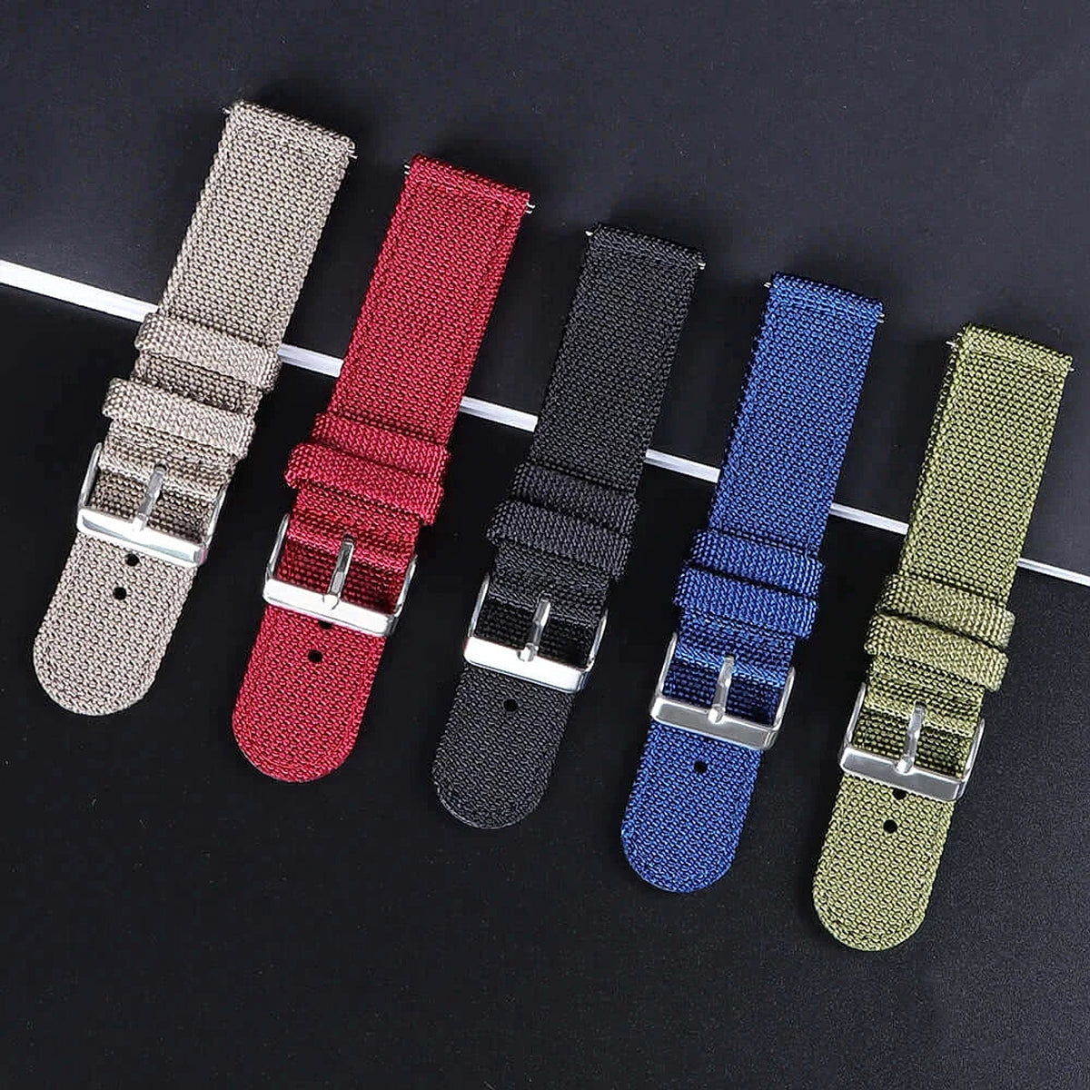 Suunto Race, Vertical & 9 Peak Woven Nylon Band with Buckle Options