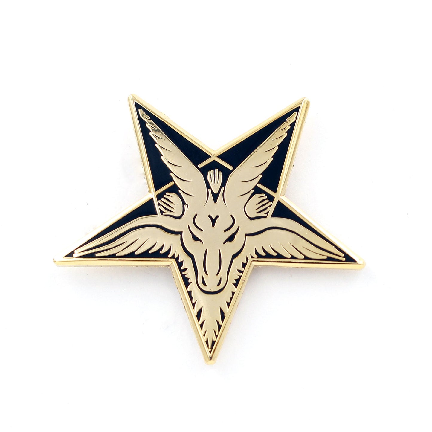 Sabbatic Goat Pentagram Occult Enamel Pin