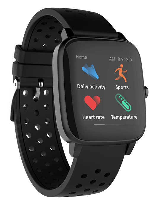 Supersonic Smartwatch with Dynamic Heart Rate, Temperature, Blood Oxygen, and Blood Pressure Monitor