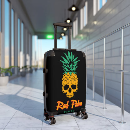 Rad Palm Pineapple Skull Travel Roller Bag