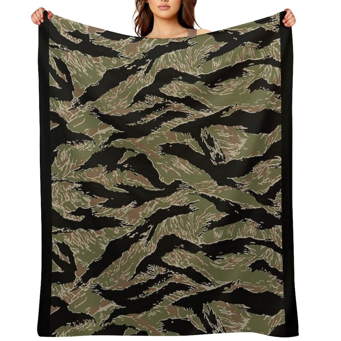 Tigerstripe Camo Throw Blanket