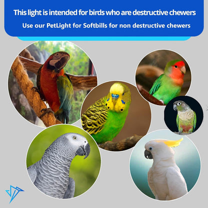 Happybird Lighting Bird Cage Light with Chew Guard
