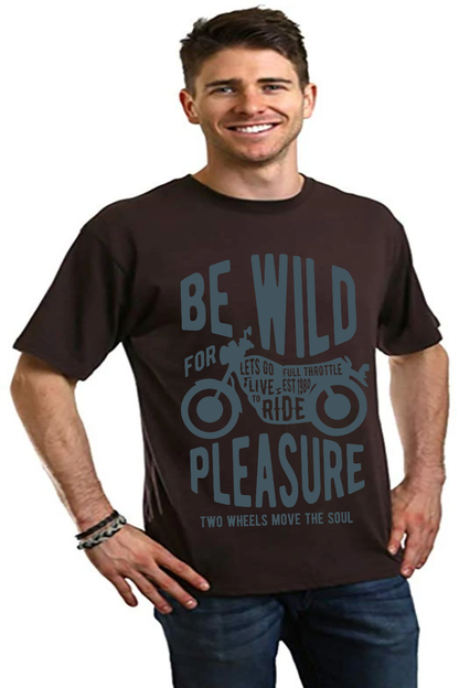 Be Wild Men's Bamboo Viscose/Organic Cotton Short Sleeve Graphic T-Shirt