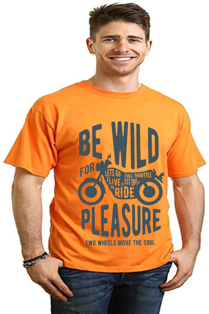 Be Wild Men's Bamboo Viscose/Organic Cotton Short Sleeve Graphic T-Shirt
