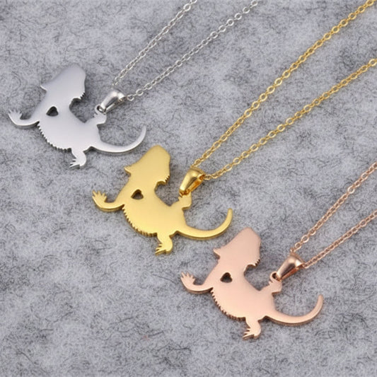 Bearded Dragon Pendant Necklace
