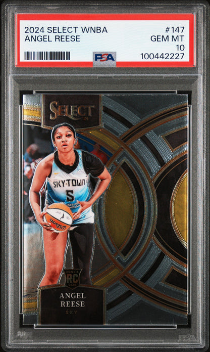 Graded 2024 Panini Select WNBA Angel Reese #147 Rookie RC Basketball Card PSA 10 Gem Mint