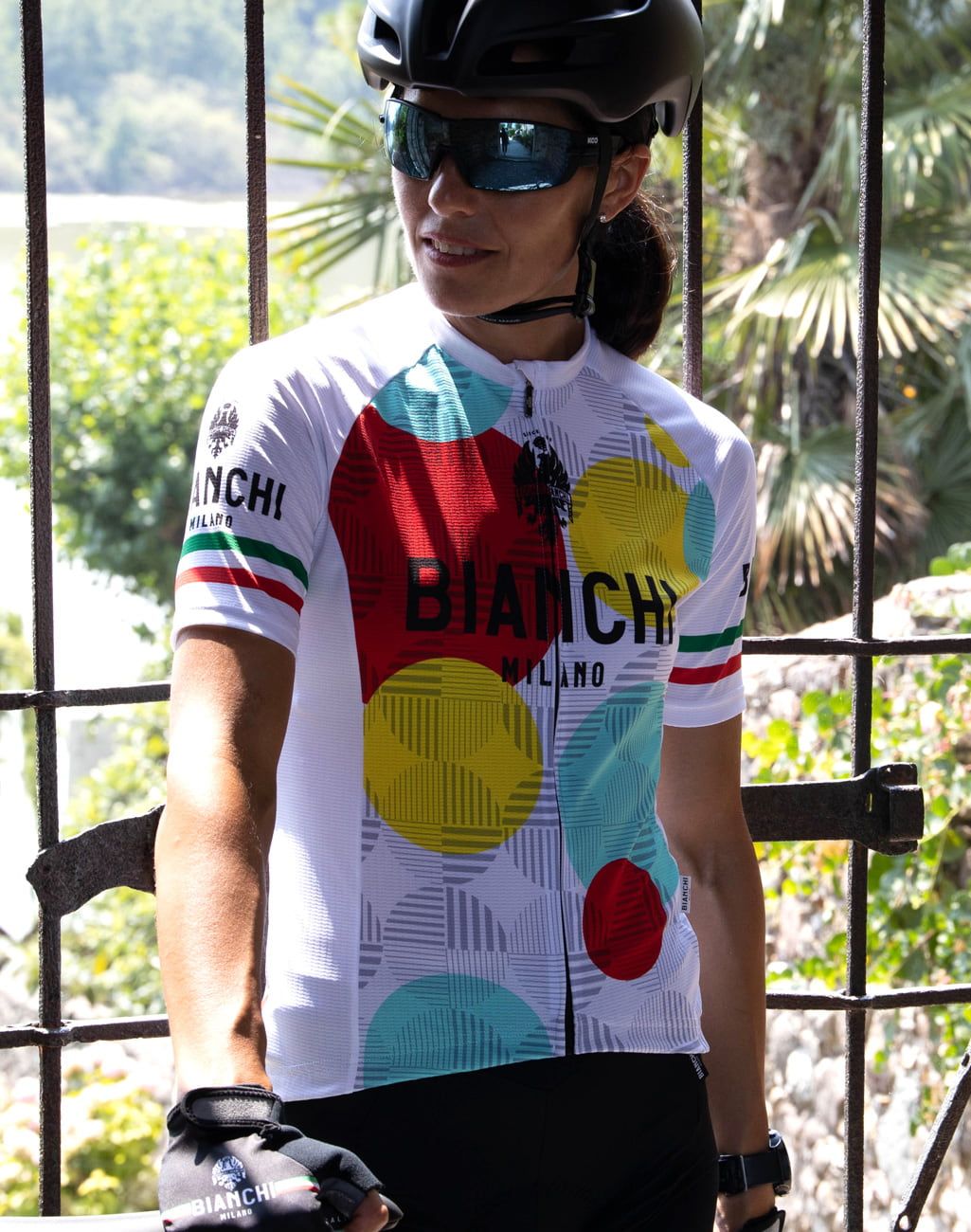 Bianchi Milano Ancipa Women's Cycling Jersey (White / Multicolor) XS, S, XL