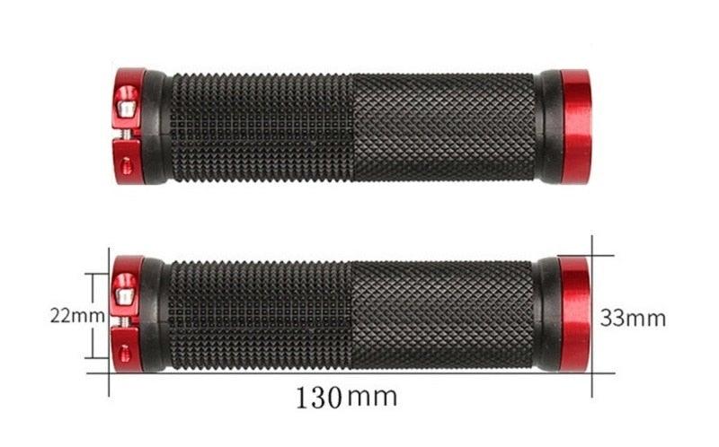 Bicycle Handlebar Grips Cycling Bicycle Accessories Non-Slip Bicycle Handlebar Grips Bike Handle Ergonomic Shockproof Bicycle Handle Grip With Adjustable Aluminum Lock For Mountain Bike