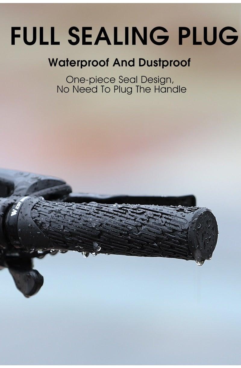 Bicycle Handlebar Grips Cycling Bicycle Accessories Non-Slip Bicycle Handlebar Grips Bike Handle Ergonomic Shockproof Bicycle Handle Grip With Adjustable Aluminum Lock For Mountain Bike