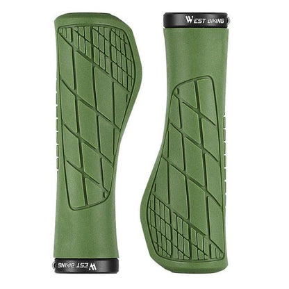 Bicycle Handlebar Grips Cycling Bicycle Accessories Non-Slip Bicycle Handlebar Grips Bike Handle Ergonomic Shockproof Bicycle Handle Grip With Adjustable Aluminum Lock For Mountain Bike