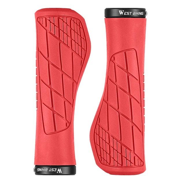 Bicycle Handlebar Grips Cycling Bicycle Accessories Non-Slip Bicycle Handlebar Grips Bike Handle Ergonomic Shockproof Bicycle Handle Grip With Adjustable Aluminum Lock For Mountain Bike