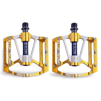 Bicycle pedal Flat Bike Pedals Road 3 Seal Bearings Mountain Bike aluminum Wide Platform Mountain Bike Pedals Flat Bicycle Pedals Lightweight Road Bike Pedals Fiber Sealed Bearing Flat Pedals