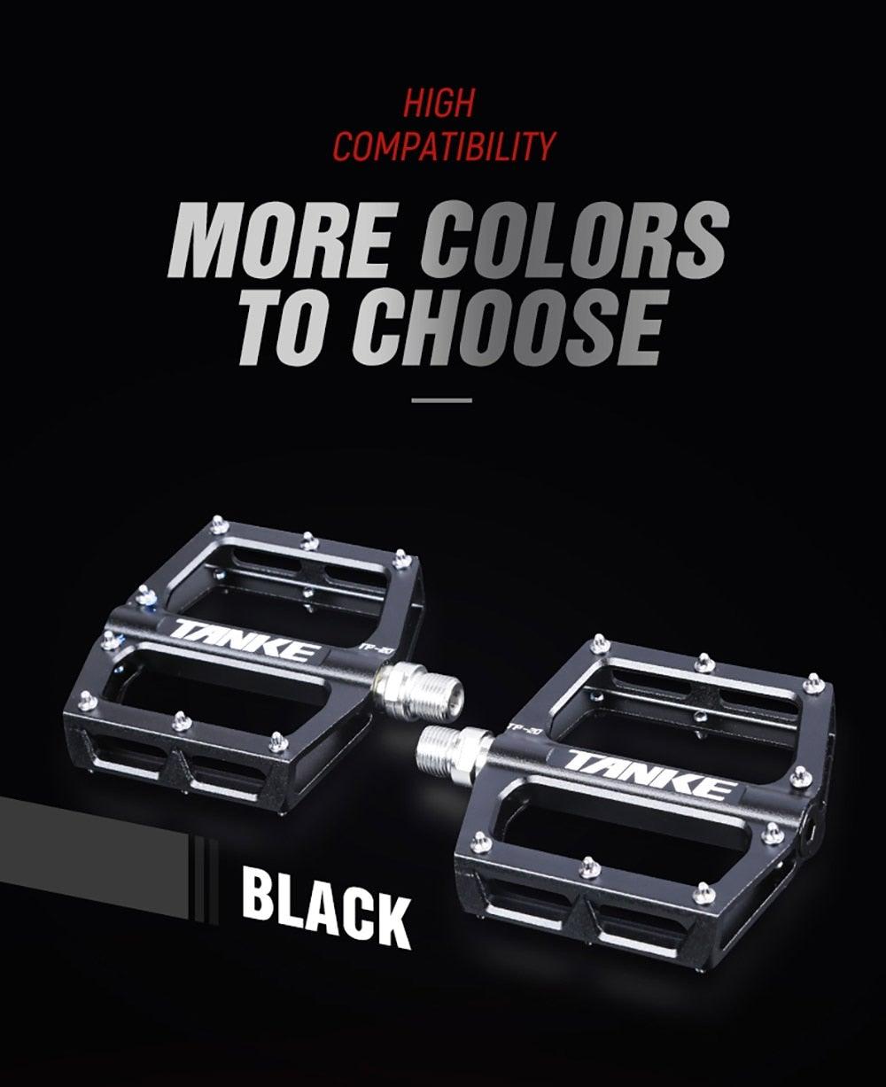 Bicycle pedals Ultralight Aluminum Alloy Colorful Hollow Anti-Skid Bearing Mountain Bike Foot pedal Pedals Aluminum Road Bike Pedals Sealed Bearing Bicycle Lightweight Platform Flat Pedals For Road Bikes