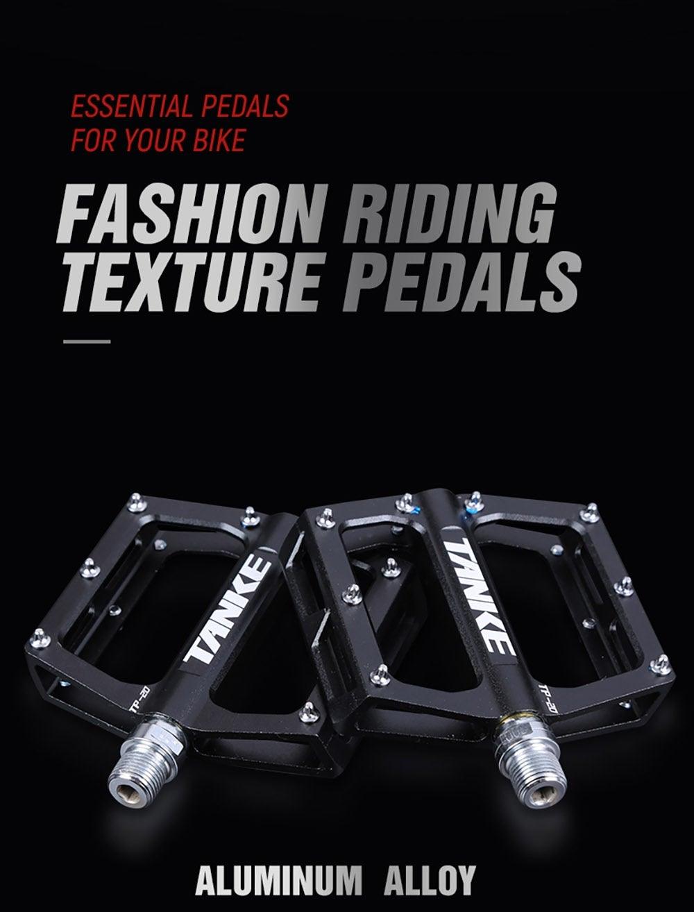 Bicycle pedals Ultralight Aluminum Alloy Colorful Hollow Anti-Skid Bearing Mountain Bike Foot pedal Pedals Aluminum Road Bike Pedals Sealed Bearing Bicycle Lightweight Platform Flat Pedals For Road Bikes