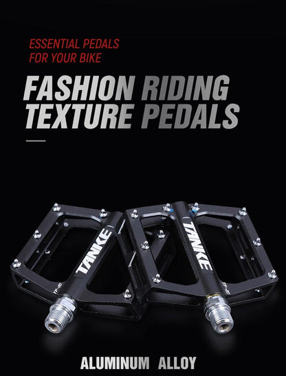 Bicycle pedals Ultralight Aluminum Alloy Colorful Hollow Anti-Skid Bearing Mountain Bike Foot pedal Pedals Aluminum Road Bike Pedals Sealed Bearing Bicycle Lightweight Platform Flat Pedals For Road Bikes